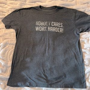 Cameron Haynes Lamar Jackson XL shirt Nobody Cares Work Harder Ravens Workout T